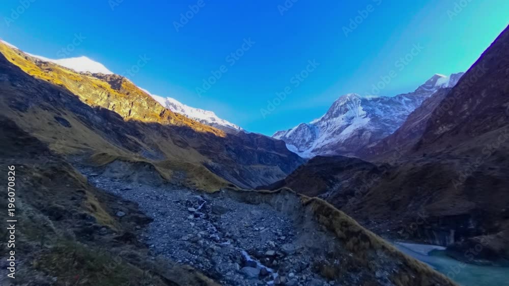 Time-lapse of Sunrise taken at Pindari Glacier in Himachal Pradesh, India. Time-lapse of Sunrise taken at Pindari Glacier in Himachal Pradesh, India.