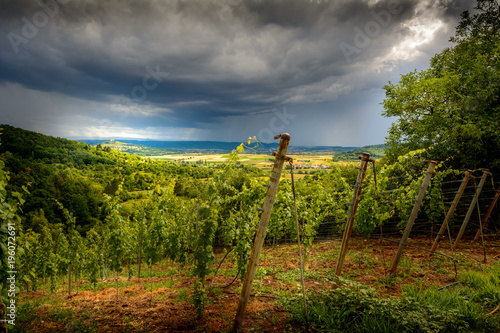 Thunderstorm in summer photo