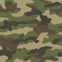 Fototapete Tarnmuster Traditionelles Armee Camouflage Maskierungsmuster  © faber14