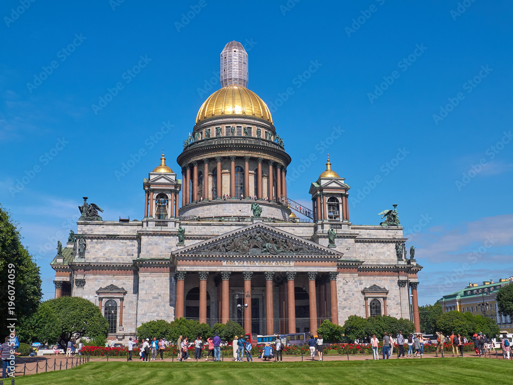 Saint Isaac's Cathedral in Saint Petersburg, Russia