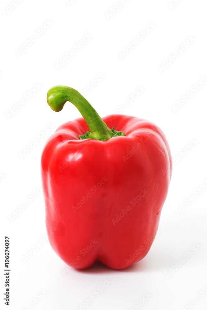 Fresh vegetable sweet red pepper isolated on white background. Fresh vegetable sweet red pepper isolated on white background.