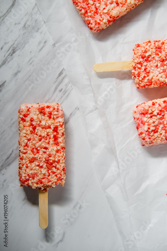 Obraz na plátne Strawberry Shortcake Icecream Bars