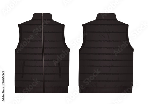 Grey vest. vector illustration photo