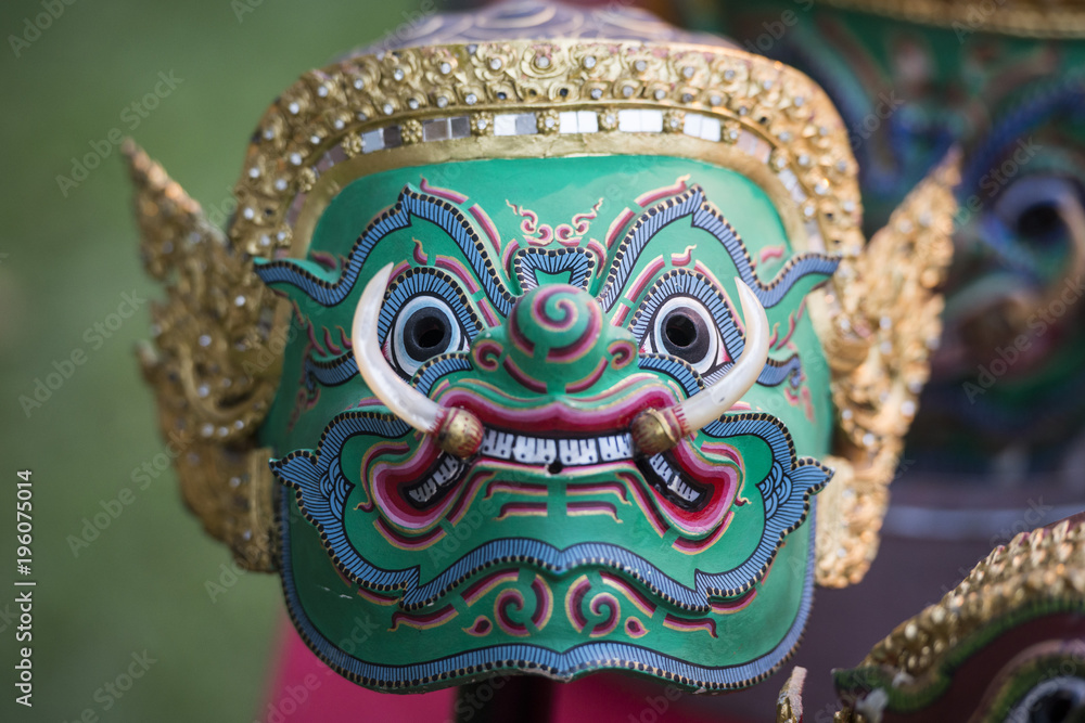 THAILAND BANGKOK DEMON MASK THAILAND BANGKOK DEMON MASK