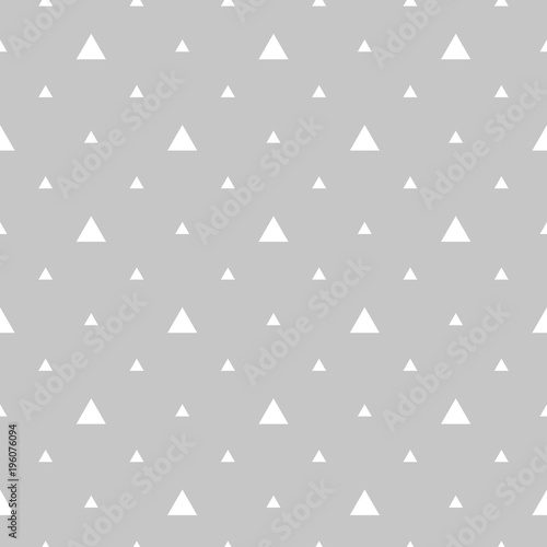 Abstract geometric pattern. A seamless vector background. White and grey ornament. Graphic modern pattern,