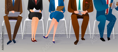 Human resources interview recruitment. Job concept
