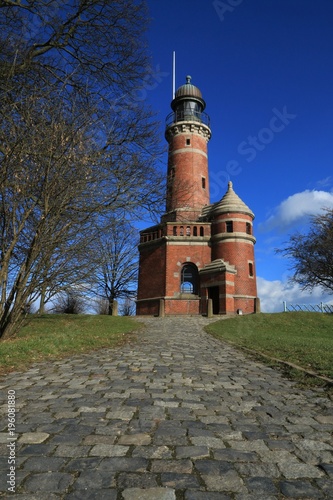 malerischer Leuchtturm, Tiessenkai, Schleswig-Holstein photo