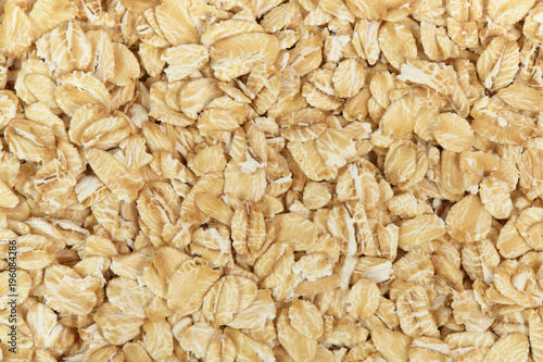 Oat flakes background texture