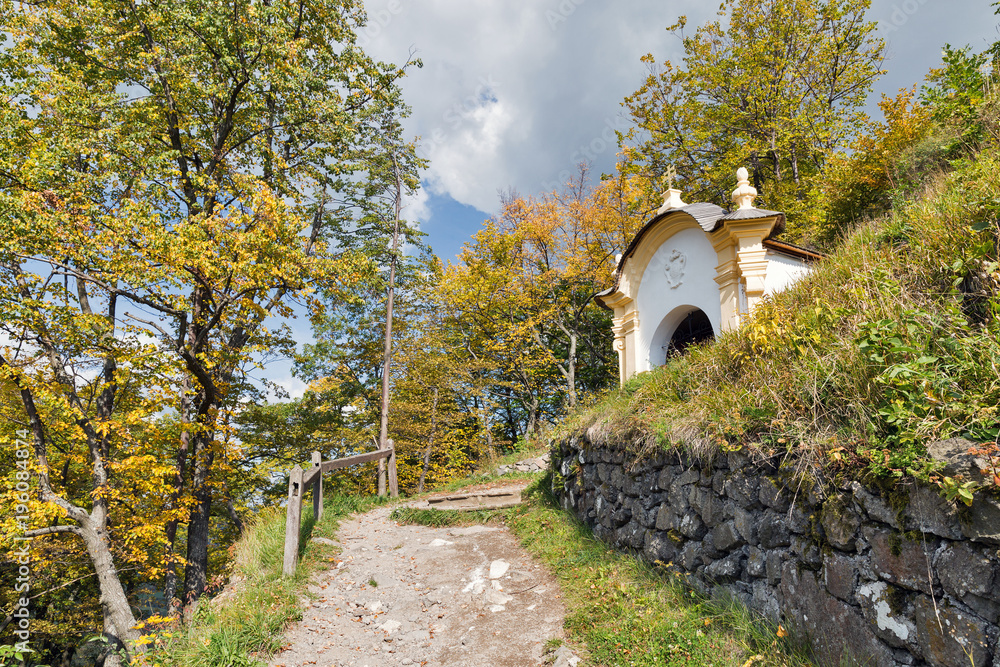 Obraz premium Calvary in Banska Stiavnica, Slovakia.