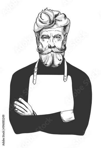 old man in apron