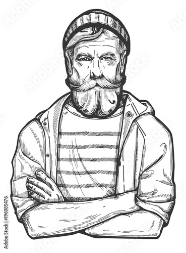 old sailor portrait