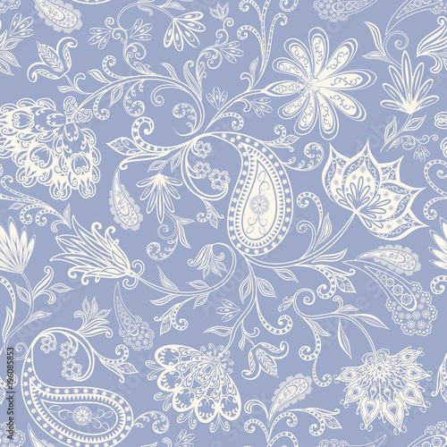 Seamless pattern in ethnic traditional style.