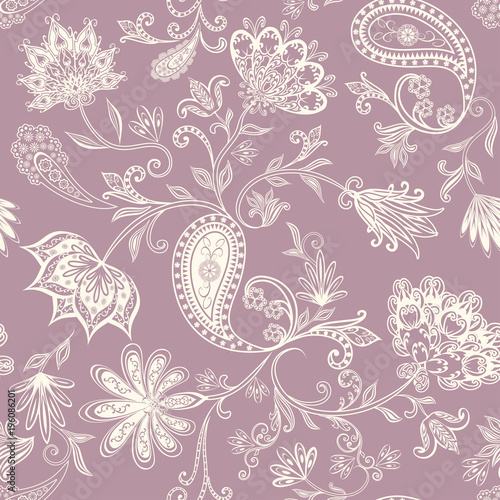 Seamless pattern in ethnic traditional style.