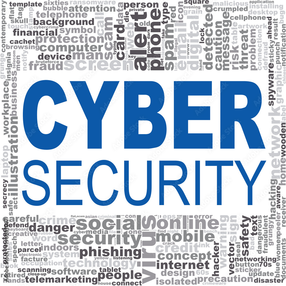 Cyber security word cloud Cyber security word cloud