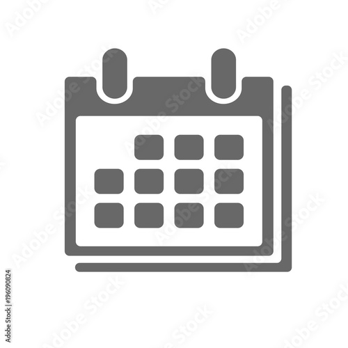 Flat calendar Icon. vector illustration