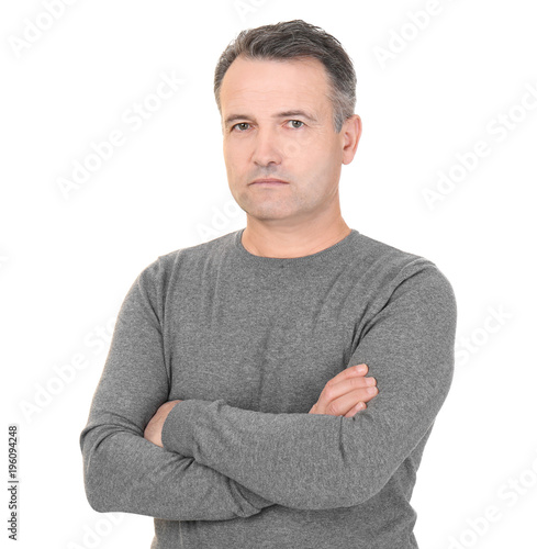 Portrait of male pensioner ...
