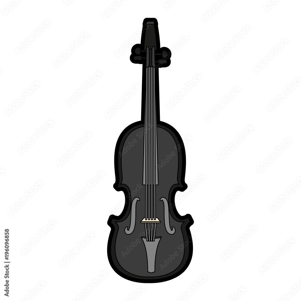 Fototapeta premium Violin music instrument vector illustration graphic design