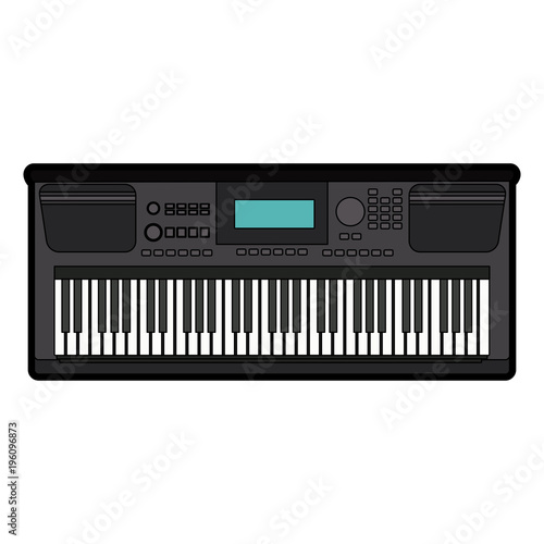 Music modern keyboard vector illustration graphic design