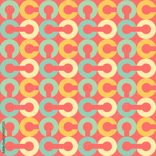 Link chain block seamless pattern. Suitable for screen, print and other media.