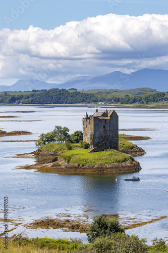 Appin, Scotland / United Kingdom - Jul 12 2017: Stalker Castle. photo