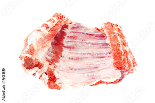 Ribs on a white background