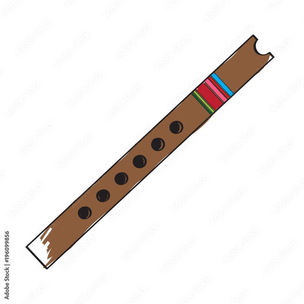 Isolated flute icon. Musical instrument Isolated flute icon. Musical instrument