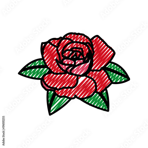 grated nice nature rose with petals design