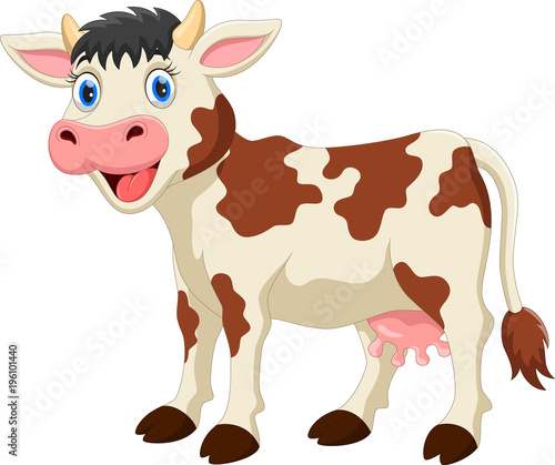 Cute cow cartoon
