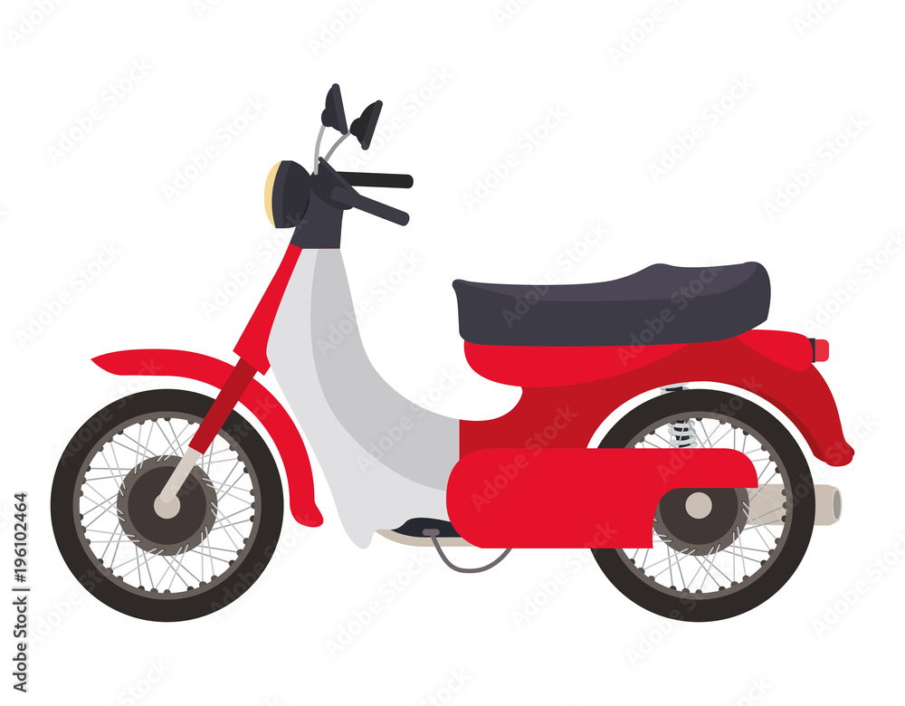 retro urban motorcycle classic icon vector illustration design