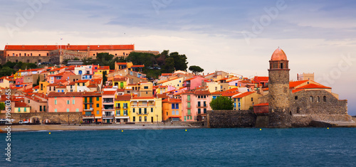 View of coastal village Collioure