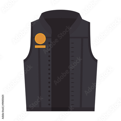 classic motorcyclist jacket icon vector illustration design