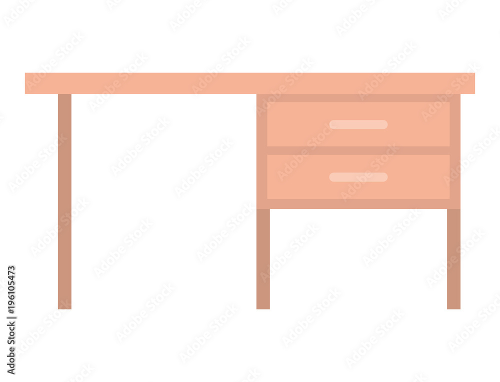 desk wooden office icon vector illustration design desk wooden office icon vector illustration design
