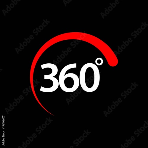 360 Degrees Vector Template Design