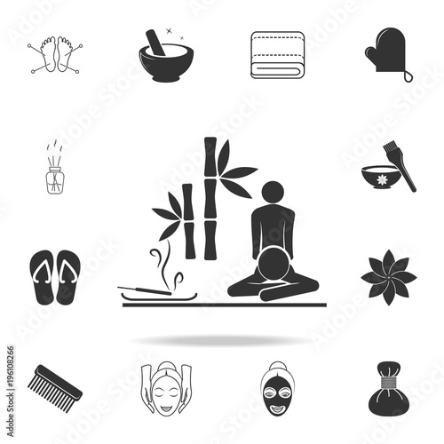 aromatherapy and massage Icon. Detailed set of SPA icons. Premium quality graphic design. One of the collection icons for websites, web design, mobile app