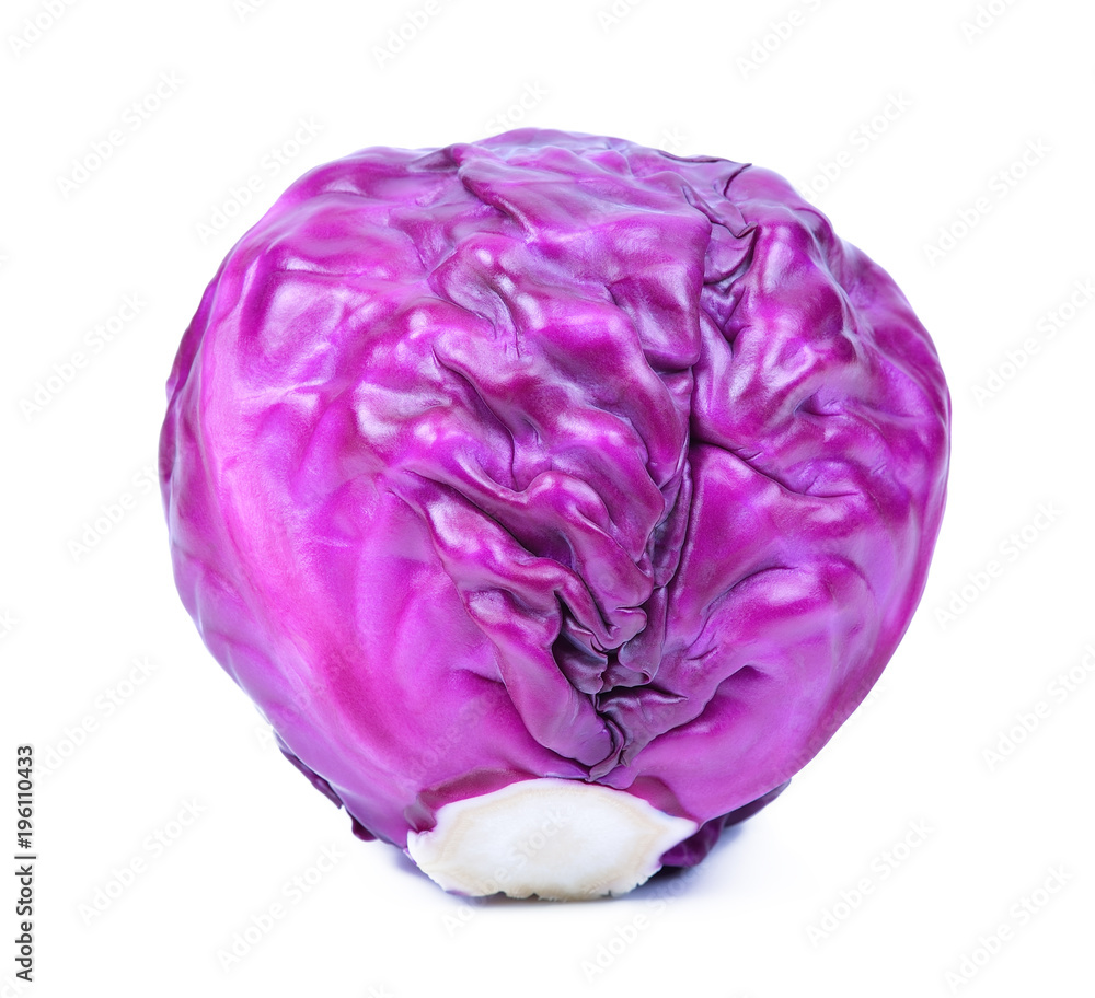 red cabbage isolated on white background red cabbage isolated on white background