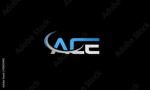 Letter ACE Group Abstract Modern Logo, ACE Letter Initial Logo Design Template Vector Illustration, The minimalist logo design "ACE"
