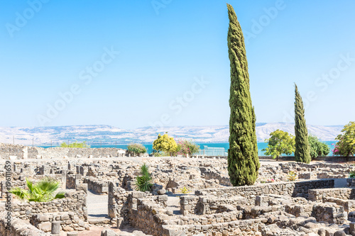 Fotografie Capernaum, the city of Jesus in Galilee Israel, Galilee.