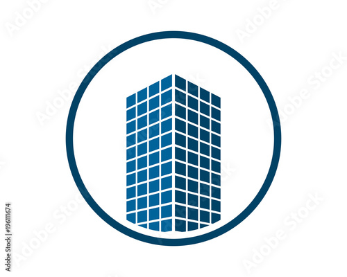 building architecture icon skyscraper cityscape architecture construction image vector