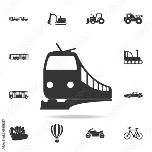 Train icon. Detailed set of transport icons. Premium quality graphic design. One of the collection icons for websites, web design, mobile app photo