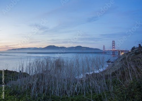 Golden Gate bridge and San Francisco Bay