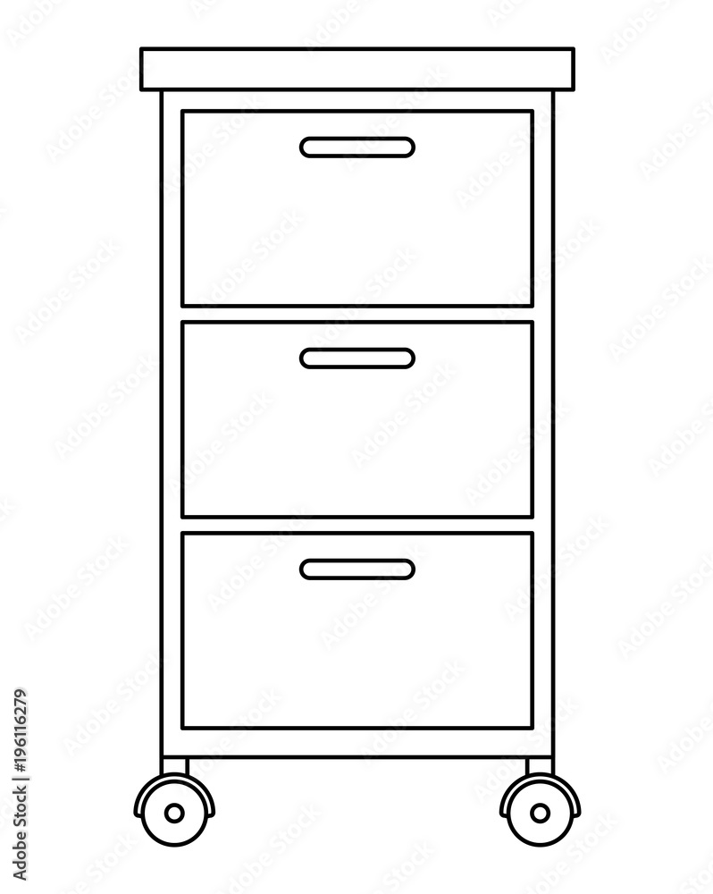 wooden office drawer icon vector illustration design wooden office drawer icon vector illustration design