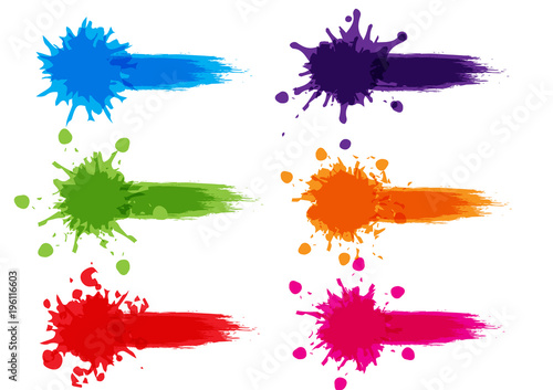 vector splatter label pack background. illustration vector label design.