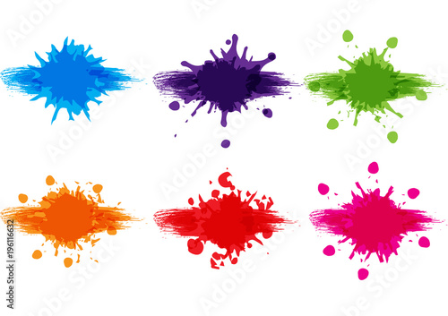vector splatter label pack background. illustration vector label design.