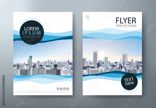 Flyer design, Leaflet, book cover template vector.