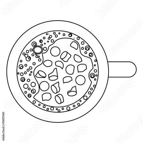 chocolate mug isolated icon vector illustration design