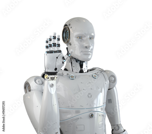 robot hand up