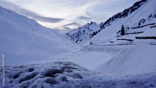 Arlbergpass, Arlbergstrasse zwischen St. Christoph und Stuben am Arlberg