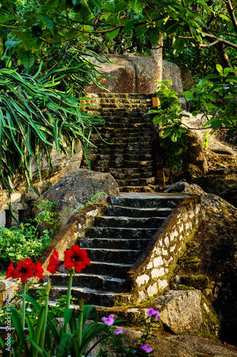 Stone stairs in the mountain