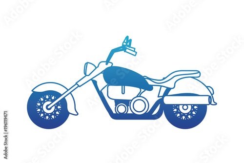 retro motorcycle classic icon vector illustration design