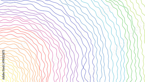 colorful wave. rainbow color concept. vector illustration.